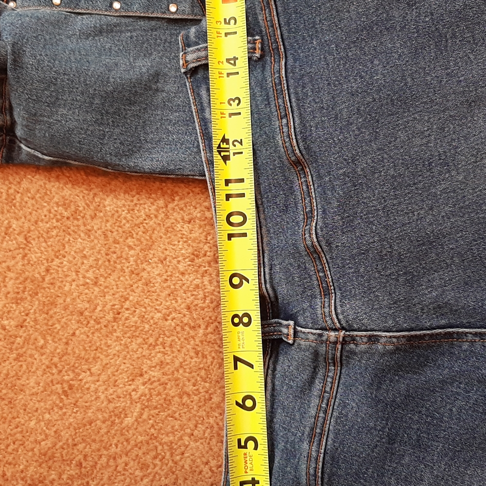 Extreme Rhinestone Split Hem Jeans. - image 6